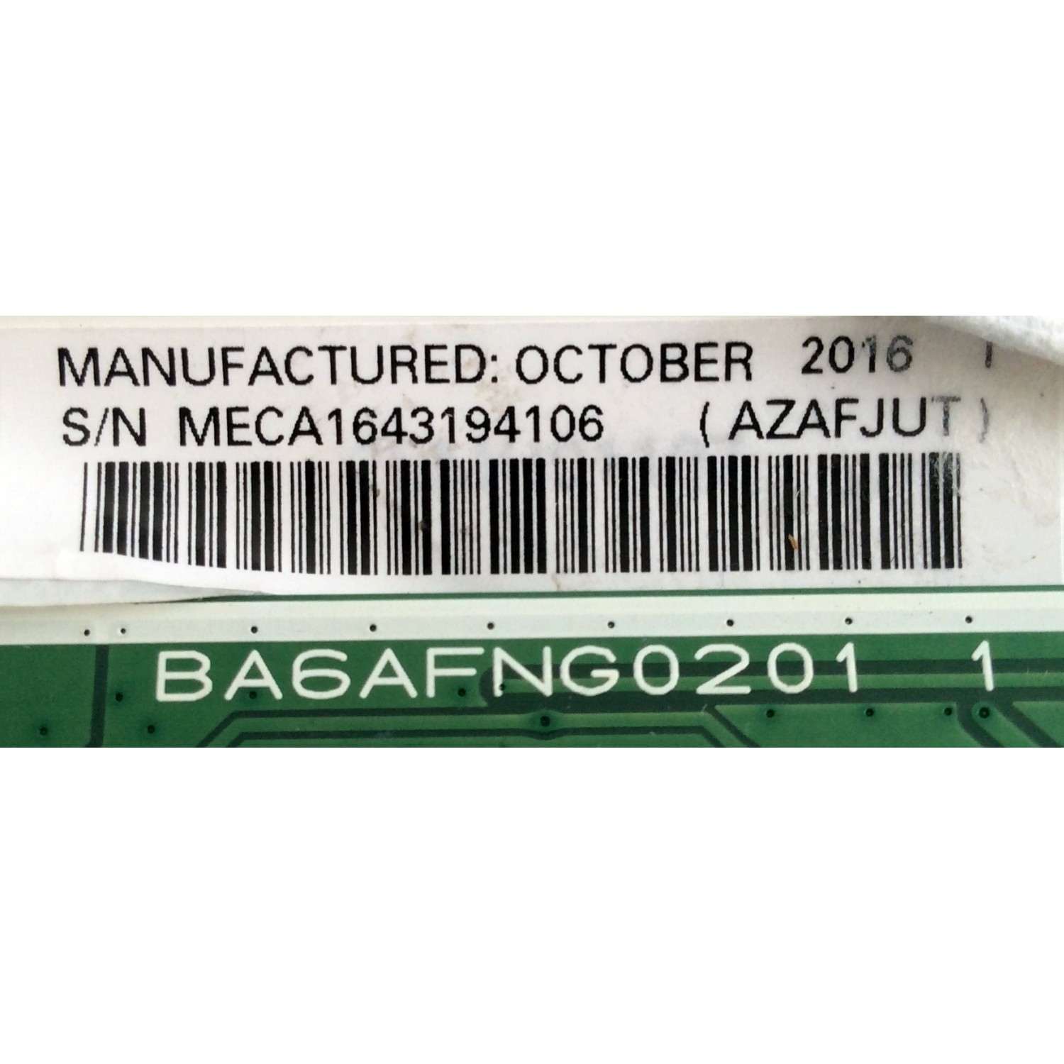 MAIN FUENTE (COMBO) PARA TV SANYO / NUMERO DE PARTE AZAFJUT / AZAFJMMA-001 / BA6AFNG02011 / BA6AFNG0201 1 / PANEL U64F4XT / MODELO FW32D06F B MEC - Imagen 2